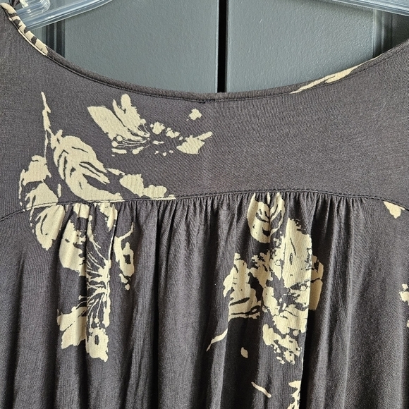 Free People Fiona Bell Sleeve Surplice Tie Waist Floral Top Sz Small - Picture 9 of 11